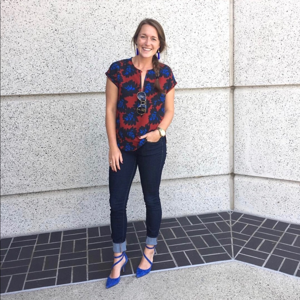 J.Crew Floral Top